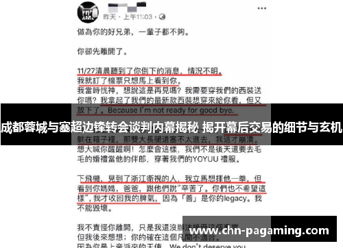 成都蓉城与塞超边锋转会谈判内幕揭秘 揭开幕后交易的细节与玄机