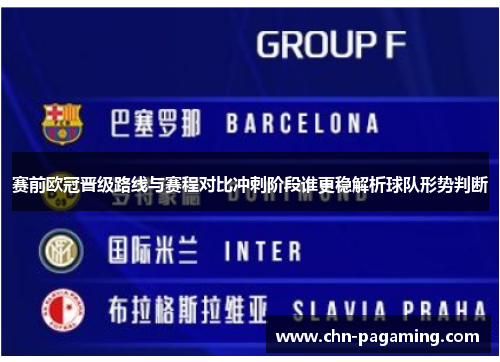 赛前欧冠晋级路线与赛程对比冲刺阶段谁更稳解析球队形势判断